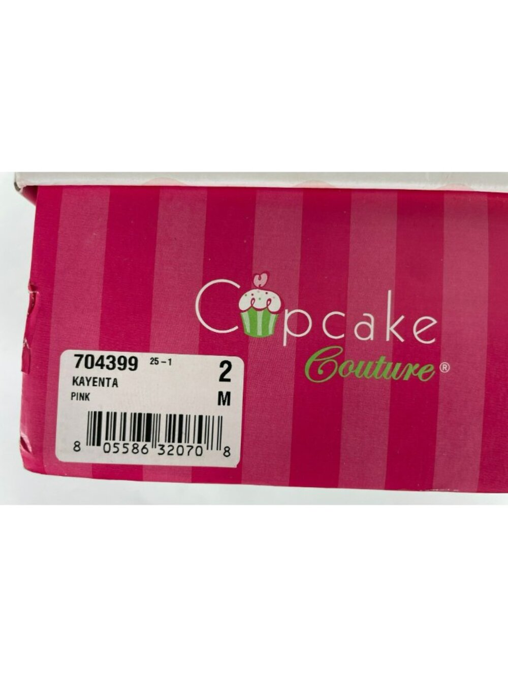Cupcake Couture Kayenta Sandals Pink Double-Buckle Slide Girls Size 2 NEW - Picture 10 of 10